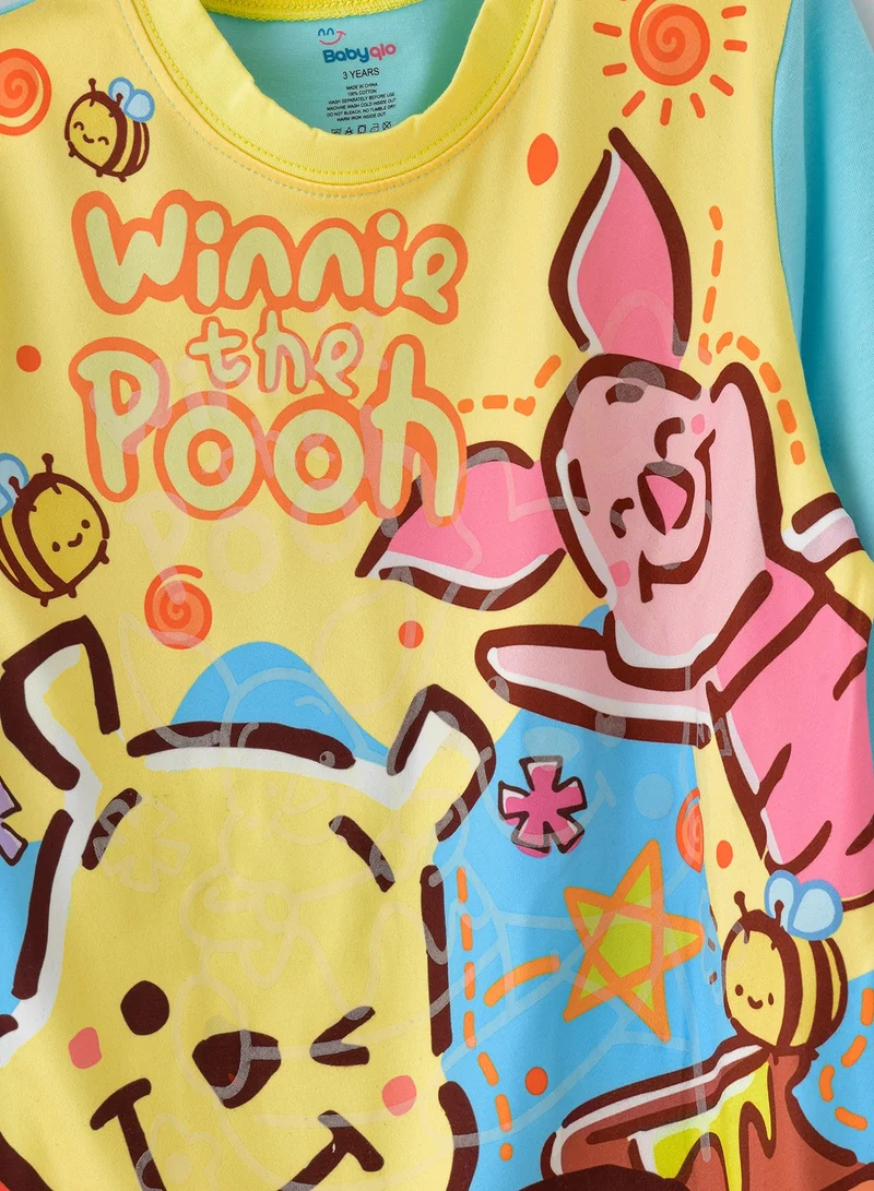 babyqlo Cute bear printed cotton t-shirt with pajama sets for boys