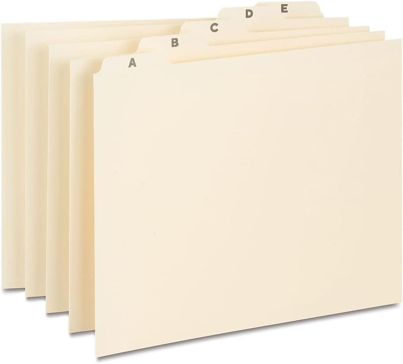 Staples 118257 Manila TopTab Guides AZ Manila 9521S - Image 1