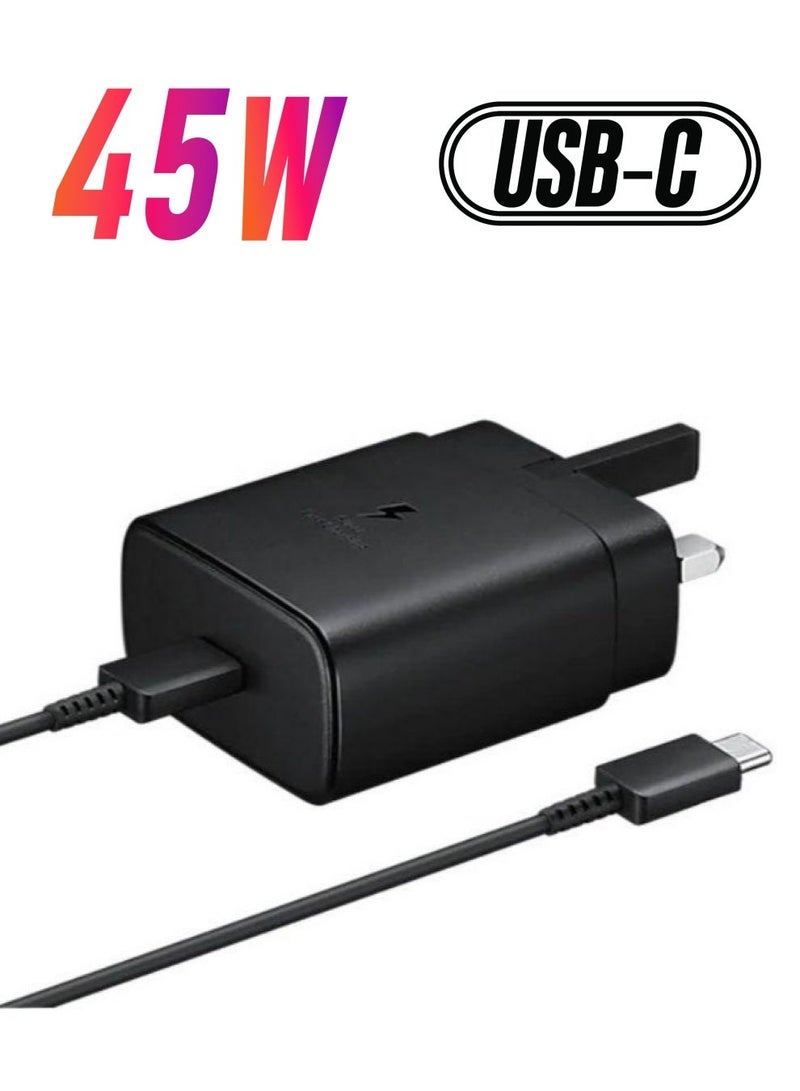 45W USB C Charger,compatible Samsung Super Fast Charger Type C for Samsung Galaxy S22 Ultra/S22+/S22/S21 Ultra/S21 Plus 5G/Note 20 Ultra/S20/S20 Ultra/Tab S8 Ultra S8+,PPS Fast Wall Charger - Image 1