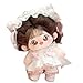 CALEMBOU Plush Doll 20cm Soft Cute Cotton Anime Kawaii DressUp Doll with Skeleton Clothes Chacha - Image 2
