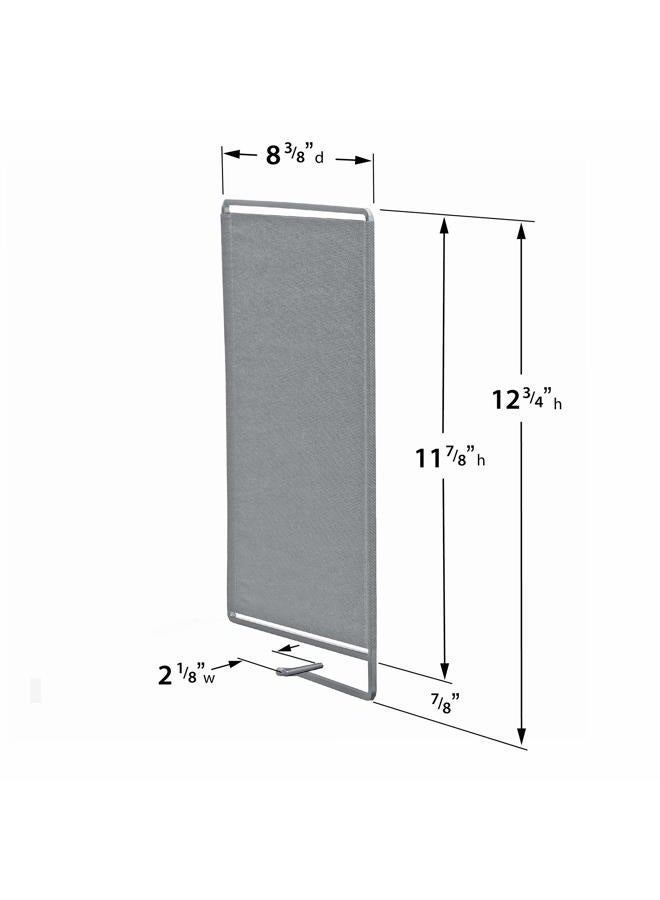 Lynk® Vela™ Shelf Dividers - Linen Closet Shelf Organizer (Set of 2) - Platinum - Image 5