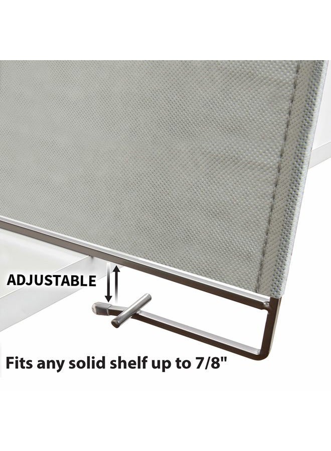 Lynk® Vela™ Shelf Dividers - Linen Closet Shelf Organizer (Set of 2) - Platinum - Image 4