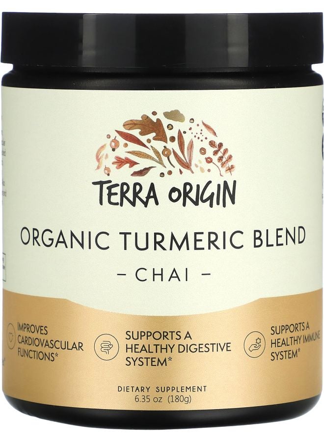 Terra Origin Organic Turmeric Blend Chai 6.35 oz (180 g)