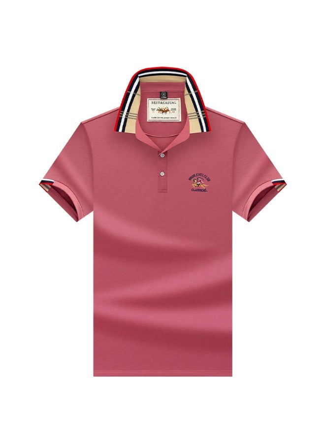 Casual High Quality Men's Casual Loose Short Sleeve Collared Polo Shirt Summer  Business Casual Fashion Male Top - Image 1