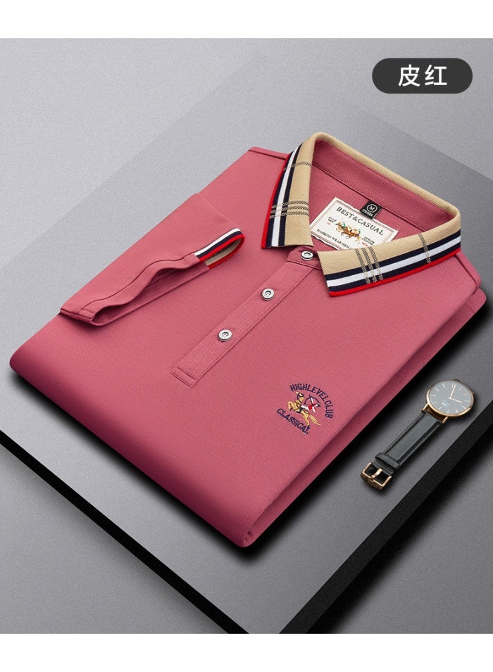 Casual High Quality Men's Casual Loose Short Sleeve Collared Polo Shirt Summer  Business Casual Fashion Male Top - Image 2