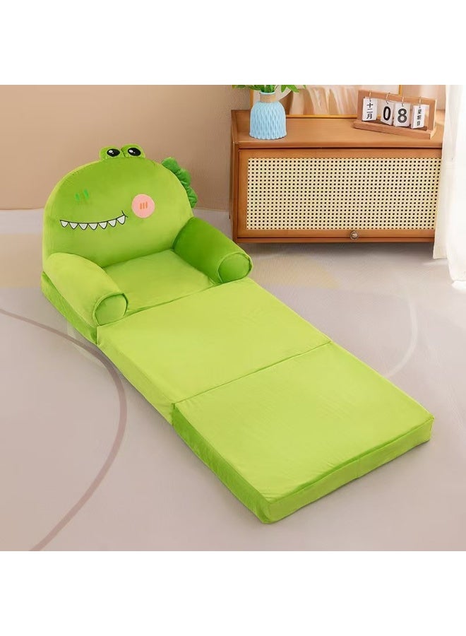 Aideli Foldable Plush Kids Sofa Chair for Ages 1-3, 2-in-1 Toddler Couch and Lounger with Backrest, Soft Washable Cover for Bedroom or Playroom - Image 4