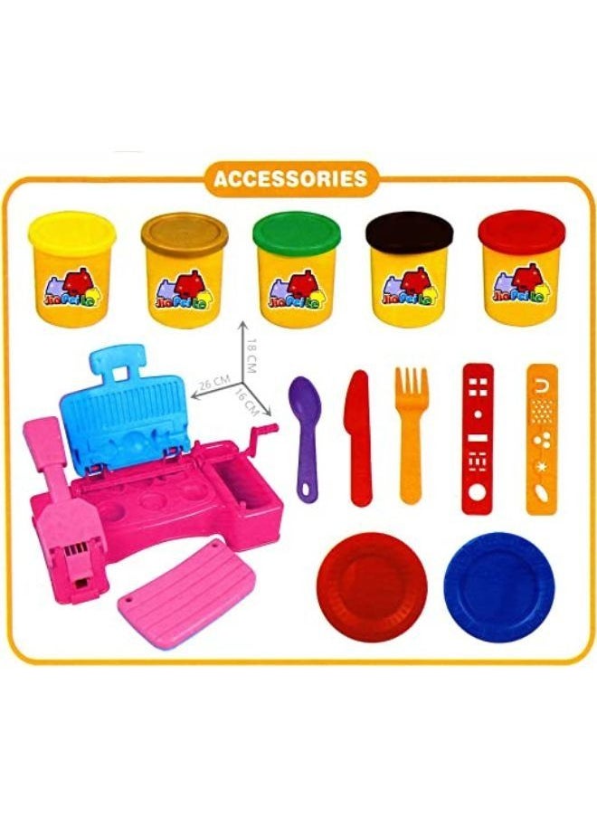 EASY FUTURE Color Plasticine Mud with Model Tool Kit Color Ultra-light Clay DIY Educational Toys Barbecue Theme Playset Toys  - Image 3