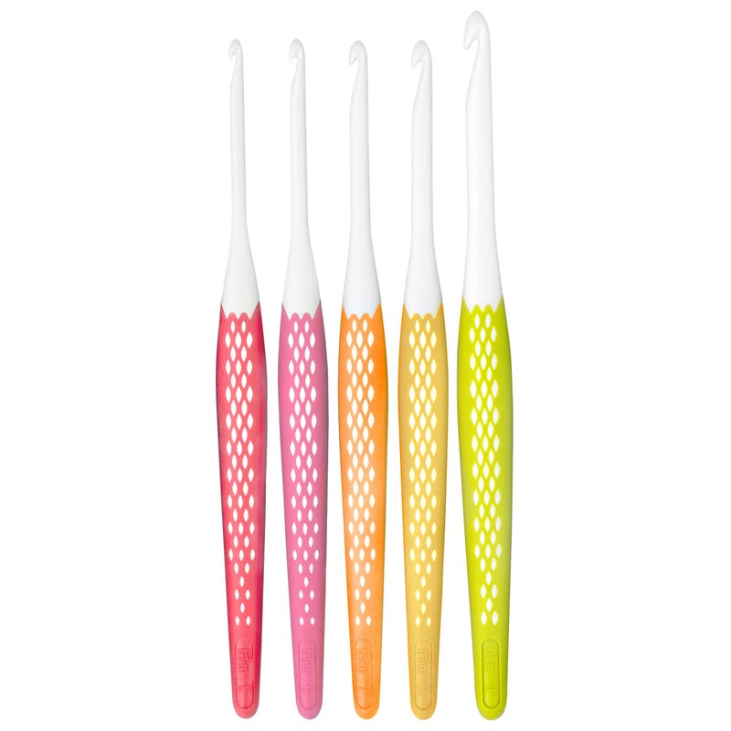 Prym Ergonomics Crochet Hook Set, Small (E, G, 7, H, J) - Image 2