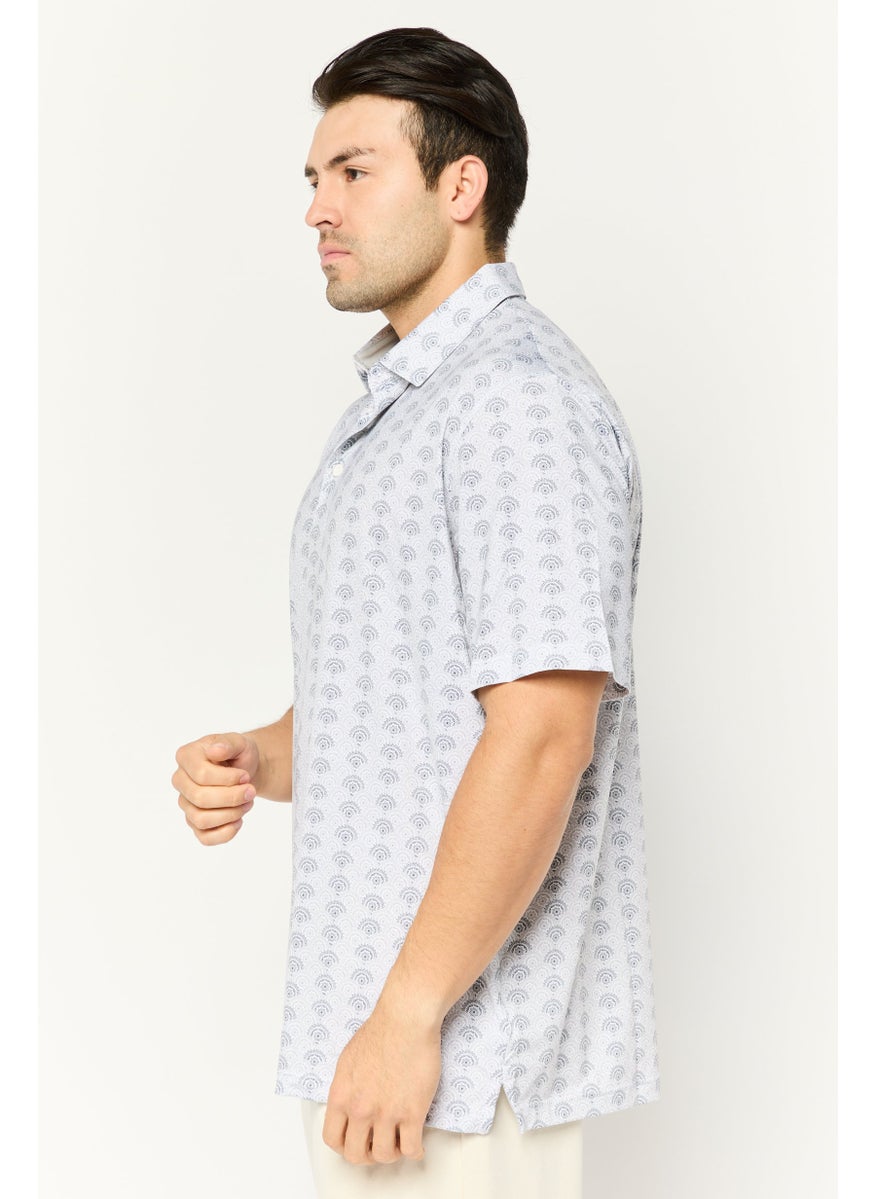 PUMA Men Sportswear Fit Short Sleeves Outdoor Polo, Multicolor  - Image 3