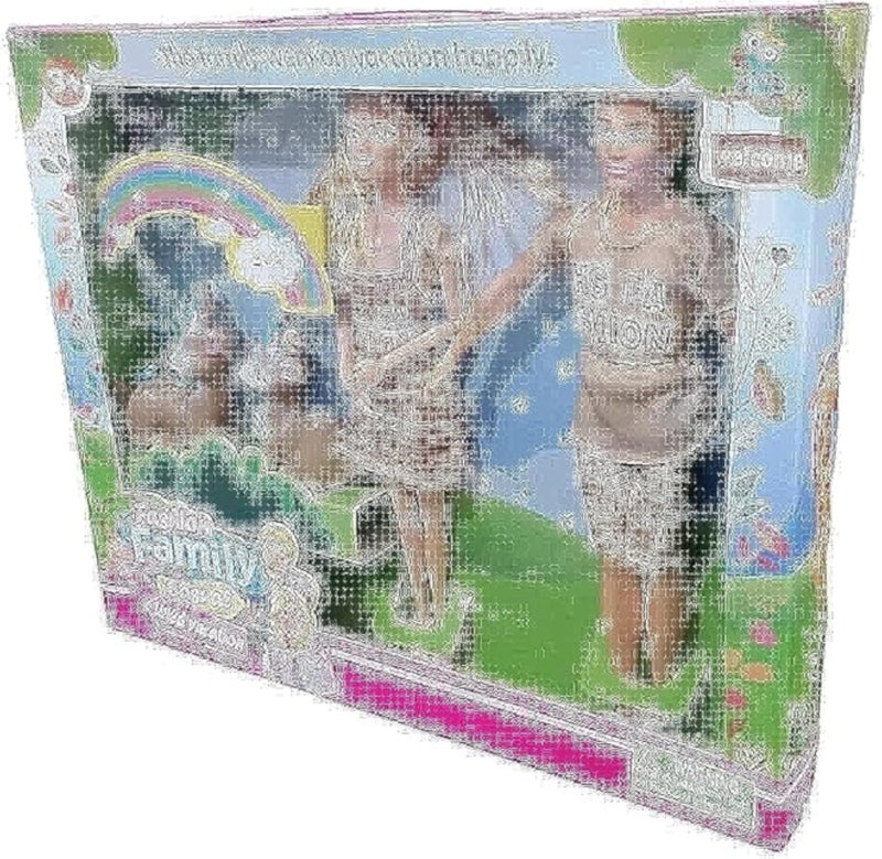 3A Doll + boy + 2 deer