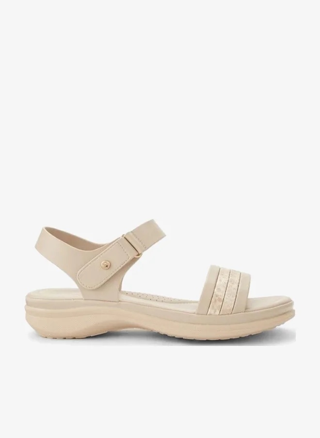 Flora Bella By Shoexpress Flora Bella Women Textured Hook & Loop Sandals