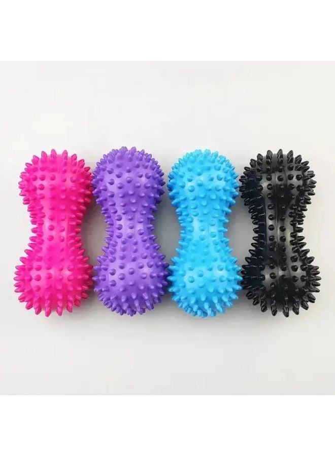 Black Peanut Yoga Massage Balls PVC Spiked Muscle Relaxation Reflexology Acupressure - Image 3