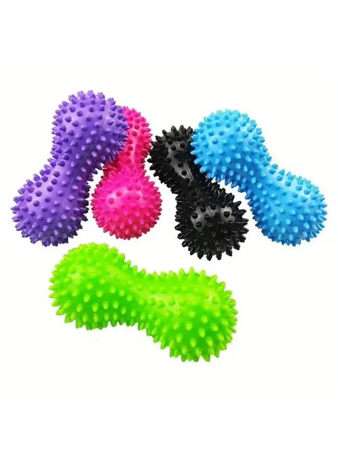 Black Peanut Yoga Massage Balls PVC Spiked Muscle Relaxation Reflexology Acupressure - Image 4