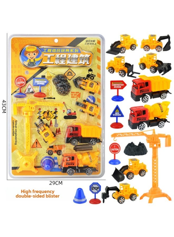 Free Shipping New Hanging Bag Engineering Truck Excavator Construction Suit Combination Shop Super Culture Shop Mixed Wholesale Toys 