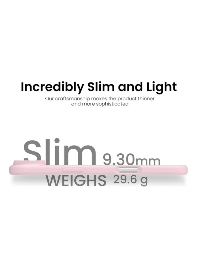 Mobcos Mobcos iPhone 17 Air Pink Elite Ring Mobcos iPhone 17 Air Pink Elite Ring Premium Silicone Magnetic Wireless Charging Case for iPhone | Silky Soft Touch | Military-Grade Shockproof Protection | Strong Magnetic Compatibility | Luxury Slim Cover  | Best Price UAE