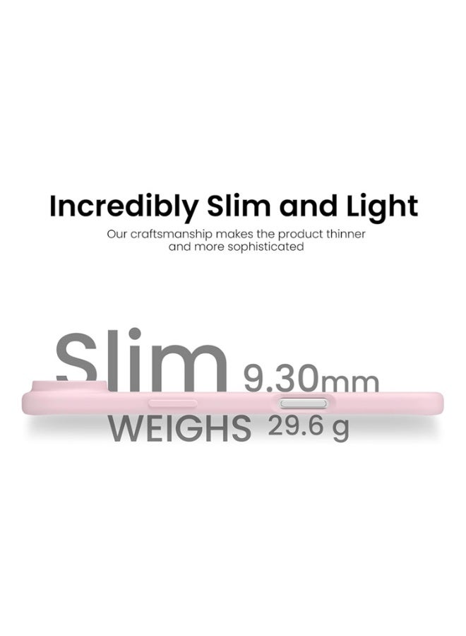 Mobcos iPhone 17 Air Pink Elite Ring Premium Silicone Magnetic Wireless Charging Case for iPhone | Silky Soft Touch | Military-Grade Shockproof Protection | Strong Magnetic Compatibility | Luxury Slim Cover - Image 5