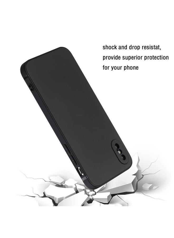 S-TOP Case For iPhone X / XS Straight Edge Solid Color TPU Shockproof Case - Image 4
