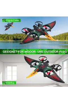 ELTRAZONE RC Aeroplane 2.4GHz Remote Controlled Aeroplane L0713 Quadcopter Fighter Aircraft for Beginners, USB Charging, Green | Easy Control with 6-Axis Gyro, 360° Stunts, Durable EPP Foam | Indoor/Outdoor  - Image 2