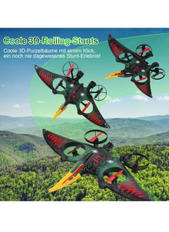 ELTRAZONE RC Aeroplane 2.4GHz Remote Controlled Aeroplane L0713 Quadcopter Fighter Aircraft for Beginners, USB Charging, Green | Easy Control with 6-Axis Gyro, 360° Stunts, Durable EPP Foam | Indoor/Outdoor  - Image 4