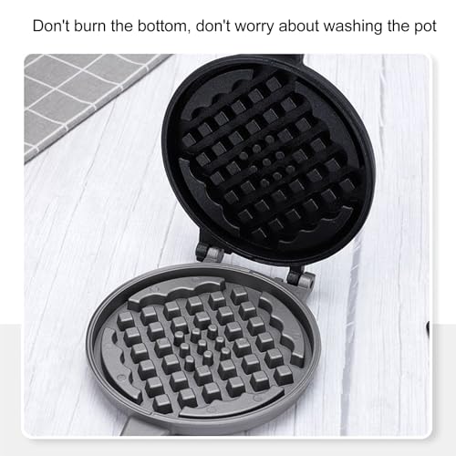 Gavigain Cast Iron Waffle Maker Stove Top,Mini Nonstick Waffle Maker Pan Efficient Dual Sided Coating for Home Use for Waffles Toaster - Image 4