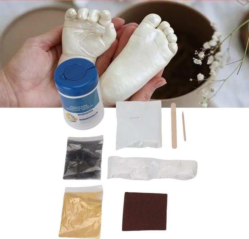 HEEPDD Hand Casting Powder Kit Refill, 3D Cloning Plaster, Perfect for Baby Souvenirs and Kids Crafts Hand Casting Powder Kit Refill, HighQuality Nan Handicraft - Image 5