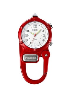 Clip On Watch Pocket Carabiner Watches with Flashlight Second Hand Nursing Unisex Backpack Buckle Belt Portable Watch Use for Field Work Climbing Hiking Outdoor Activities Sports
