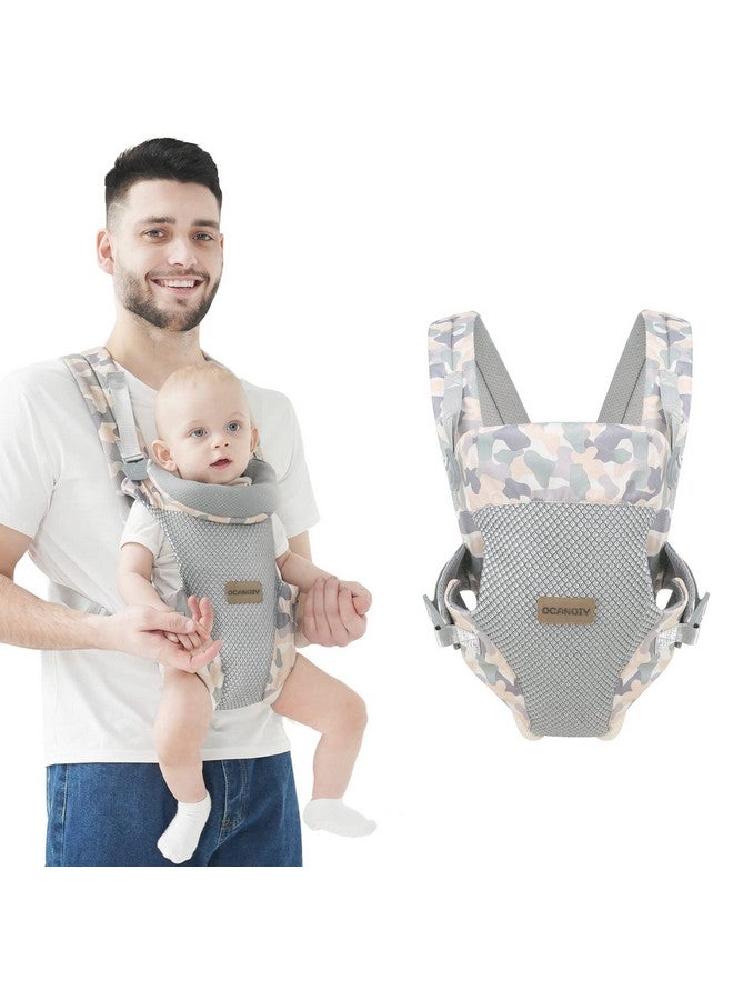Ocanoiy Baby Carrier Wrap Ergonomic Front Carrier For Baby Infant Carrier All Carry Position Front And Back Facein Faceout Holder Baby Kangaroo Carrier For Toddler (Camouflage)  - Image 1