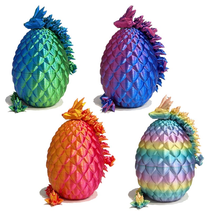 KyooteLfv 3D Printed Dragon Fidget Toy Articulated Dragon Egg Surprise for Adults - Image 2
