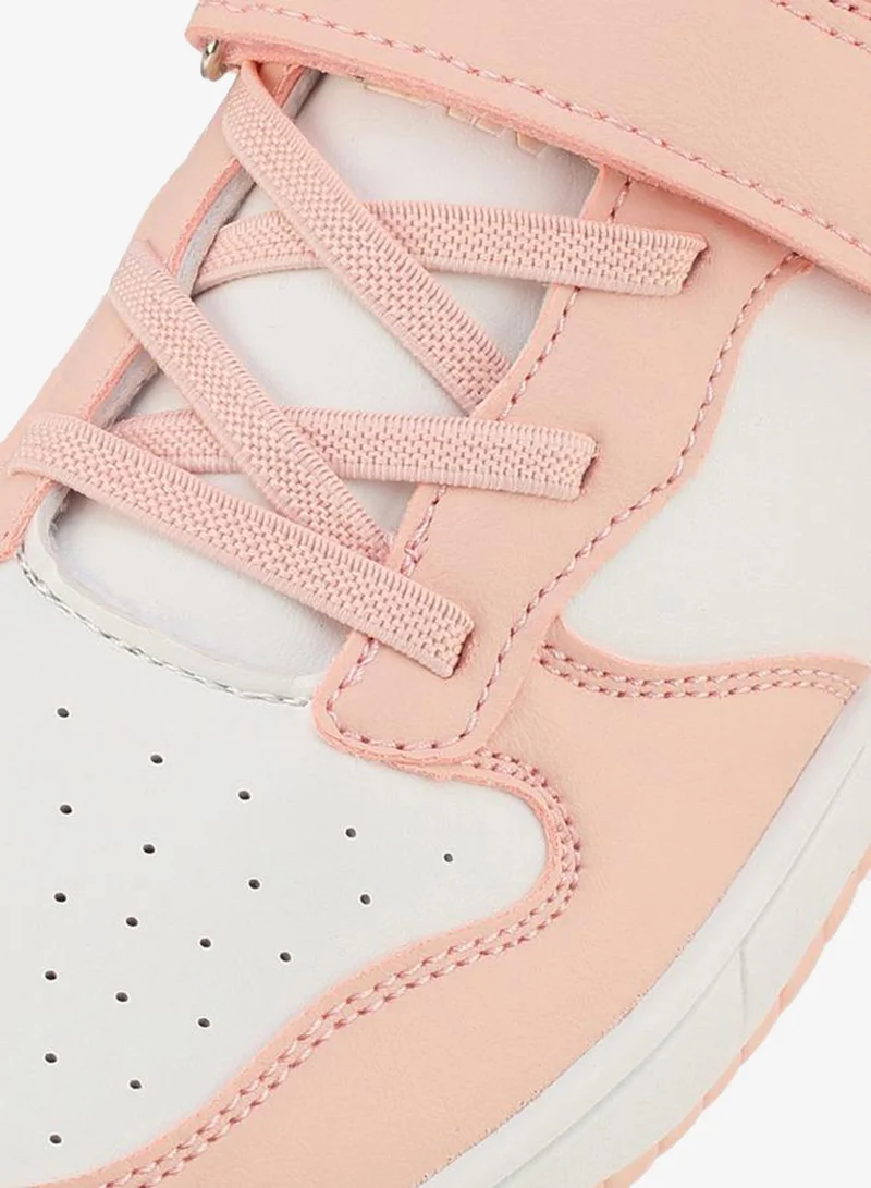 Oaklan By Shoexpress PINK Girls Hook & Loop Ankle School Sneakers for Women | Best Price UAE