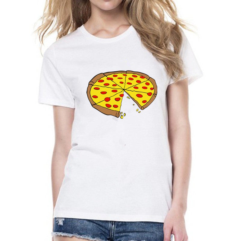 2024 Parent-Child Clothing Ins Children'S Clothing Cute Pizza Short-Sleeved T-Shirt - Image 4