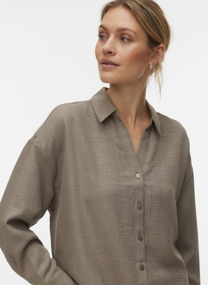 VERO MODA Button Down Woven Shirt - Image 1