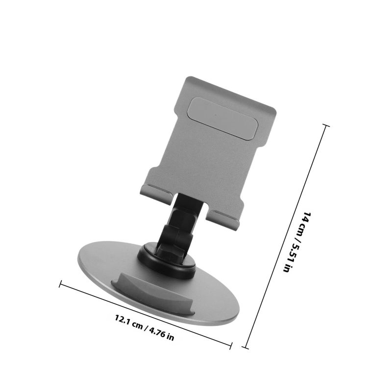 Adjustable Foldable Metal Tablet Phone Stand Desktop Holder For Home Office Gray - Image 3