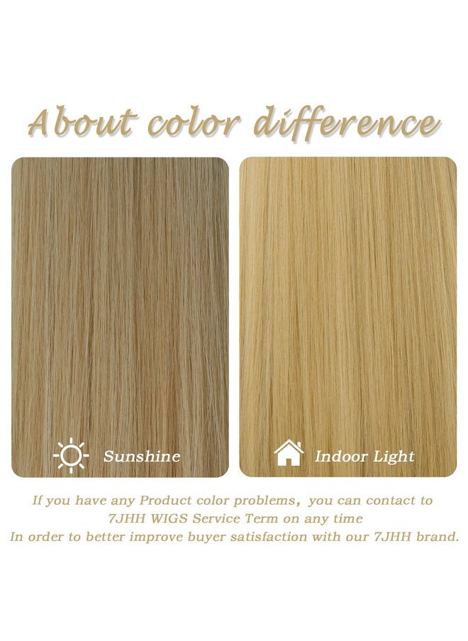 7JHH WIGS Blonde Wig With Bang For Women Long Straight Blonde Wig Synthetic Wig For Girl Emo Cosplay And Daily Use（23" Blonde  - Image 5