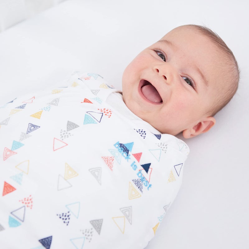 HALO Sleepsack Swaddle, 100% Cotton, Triangle Neutral, Multi, Small - Image 5