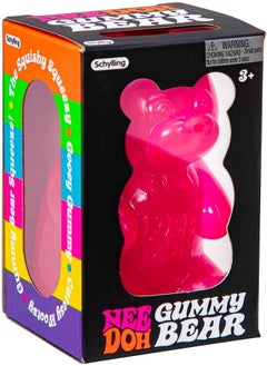 Schylling Schylling NeeDoh Gummy Bear - Sensory Fidget Toy - Assorted Colors - Ages 3 to Adult (Pack of 1) 