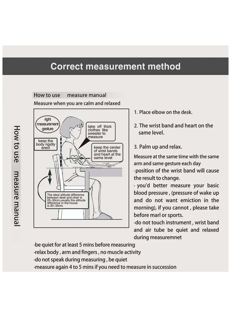 Digital Tensiometer – Automatic Arm Blood Pressure Monitor with Heart Rate Measurement | Professional Medical Equipment