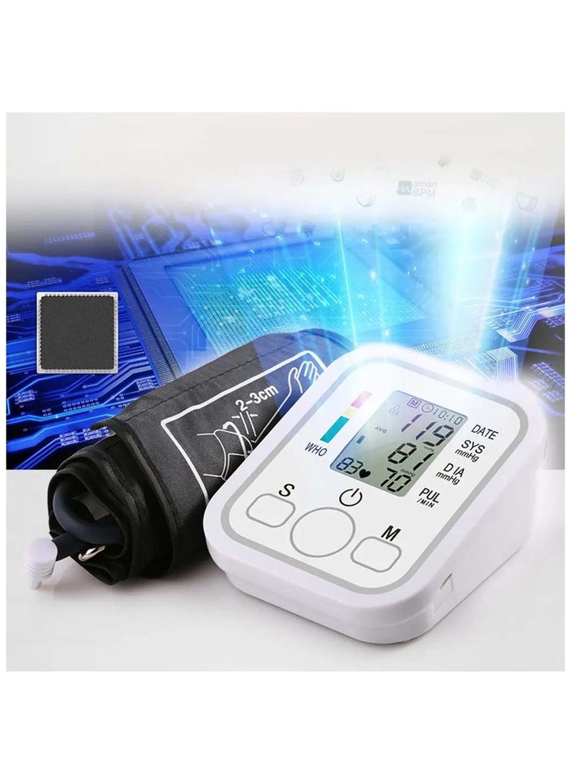 Digital Tensiometer – Automatic Arm Blood Pressure Monitor with Heart Rate Measurement | Professional Medical Equipment