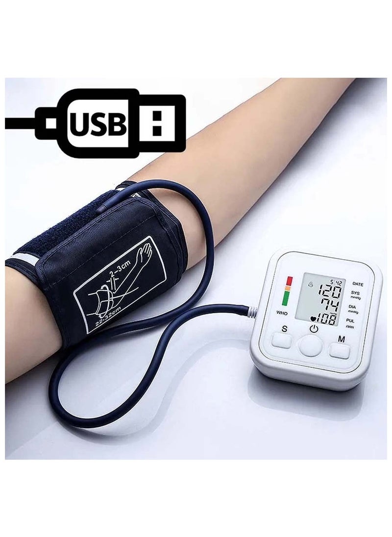 Digital Tensiometer – Automatic Arm Blood Pressure Monitor with Heart Rate Measurement | Professional Medical Equipment