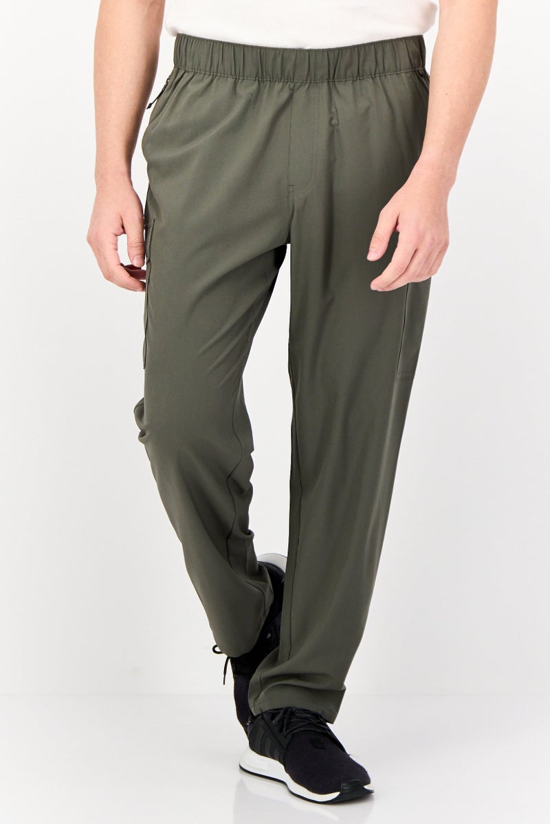 SKECHERS Men Sportswear Fit Walking Jogger Pants, Olive - Image 1