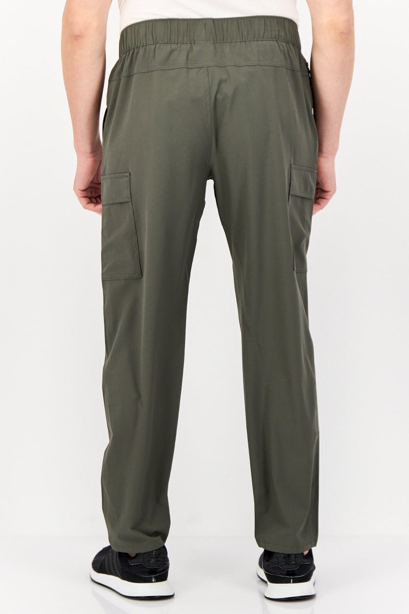 SKECHERS Men Sportswear Fit Walking Jogger Pants, Olive - Image 3