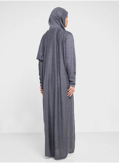 hayas closet Straight Sleeve Hooded Prayer Clothe  - Image 2