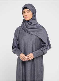 hayas closet Straight Sleeve Hooded Prayer Clothe  - Image 3