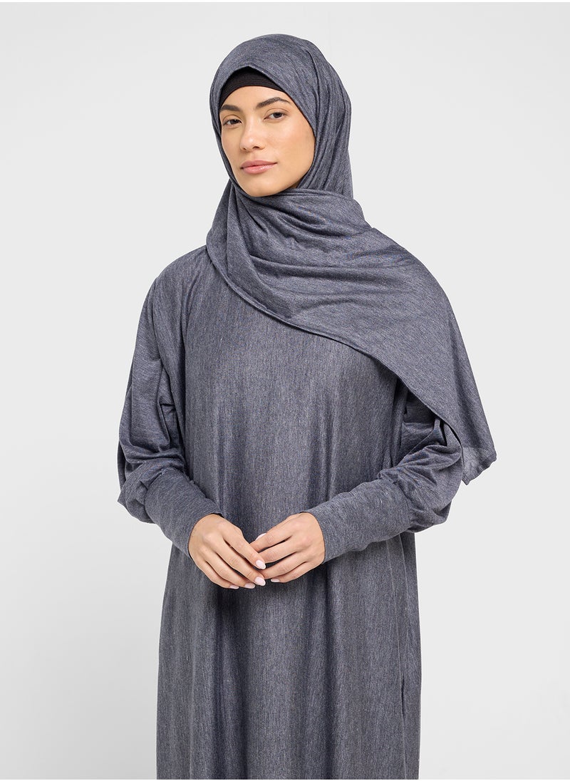 hayas closet Straight Sleeve Hooded Prayer Clothe  - Image 3
