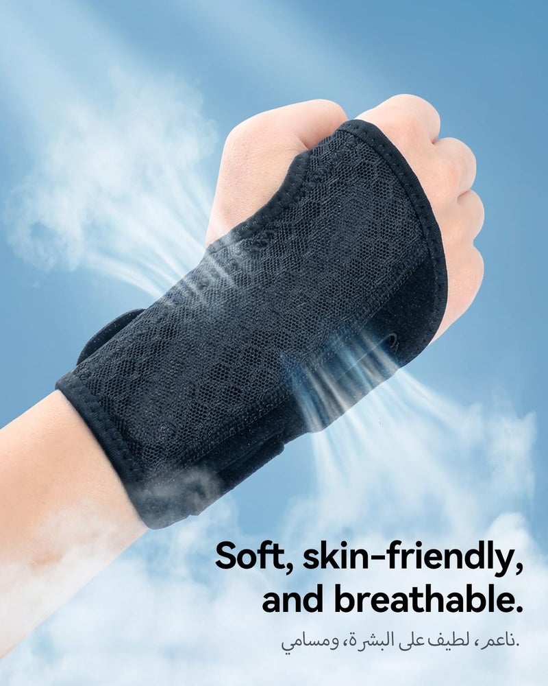 Proxima Direct Carpal Tunnel Wrist Support, Right Hand Brace Day & Night Adjustable Thumb Brace with Splint for Women Men Wrist Wrap for Dequervain's Tenosynovitis,Tendo - Image 4