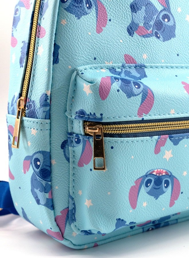 Fast Forward Disney Lilo and Stitch Backpack for Women, Men, Boys, Girls, Unisex | Cute PU Leather 10" Stitch Mini Backpack Purse Shoulder Purse | Stitch Bag and Stitch Accessories - Image 4