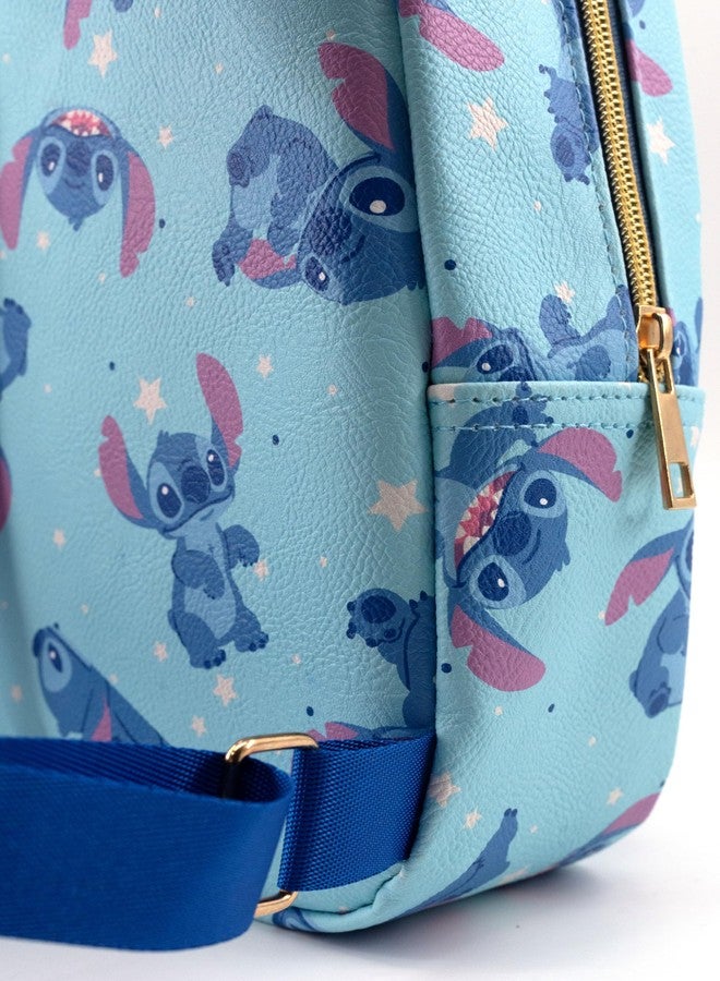 Fast Forward Disney Lilo and Stitch Backpack for Women, Men, Boys, Girls, Unisex | Cute PU Leather 10" Stitch Mini Backpack Purse Shoulder Purse | Stitch Bag and Stitch Accessories - Image 5