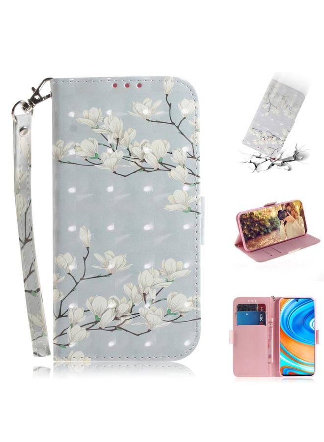 Case For Xiaomi Redmi Note 9 Pro 3D Colored Drawing Horizontal Flip Leather Case with Holder & Card Slot & Wallet & Lanyard