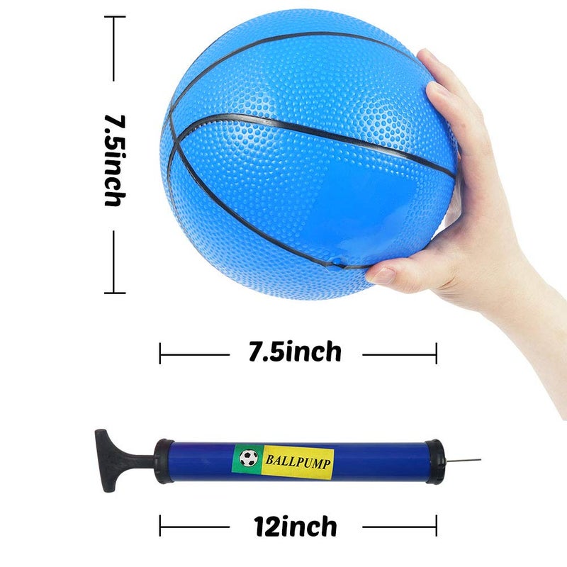 3 otters Mini Basketballs 6 Pack 75 Inch Basketball Set with Pump Durable PVC Basketballs for Mini Basketball Hoop for Toddlers Kids Teenagers for Pool Indoors Outdoors Party Favors - Image 2
