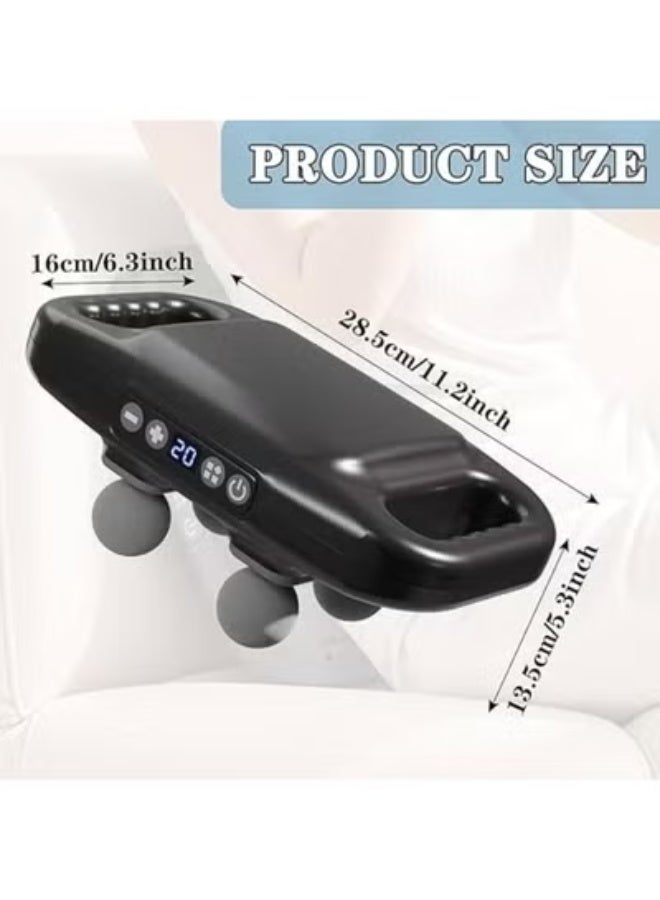Muscle Massage Device – 4 Heads – 20 Speed Levels & 6 Modes for Full Body Pain Relief (Back, Neck, Shoulder) - Image 3