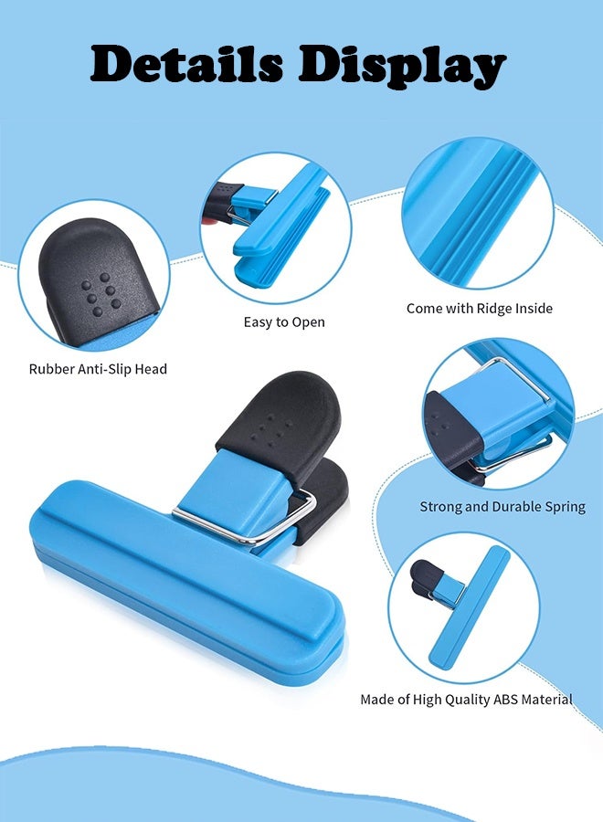 Sweet Life 9Pack Large Chip Bag Clips - Assorted Sizes Food Bag Clips Plastic Heavy Seal Grip - Image 3